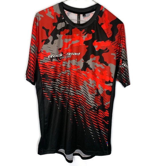 Specialized Rock Road Camo Crew Neck Pullover Cycling Tee Shirt Size M - Picture 1 of 8